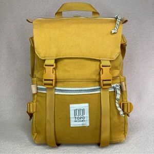 Topo Designs Rover Day Pack Backpack-Mustard Yellow-Hiking-Outdoors-Camping-Bag